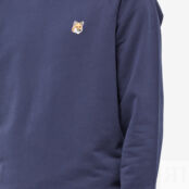 Толстовка Maison Kitsuné Fox Head Patch Classic Sweat AM00303KM0001-P480 | Navy фото 4