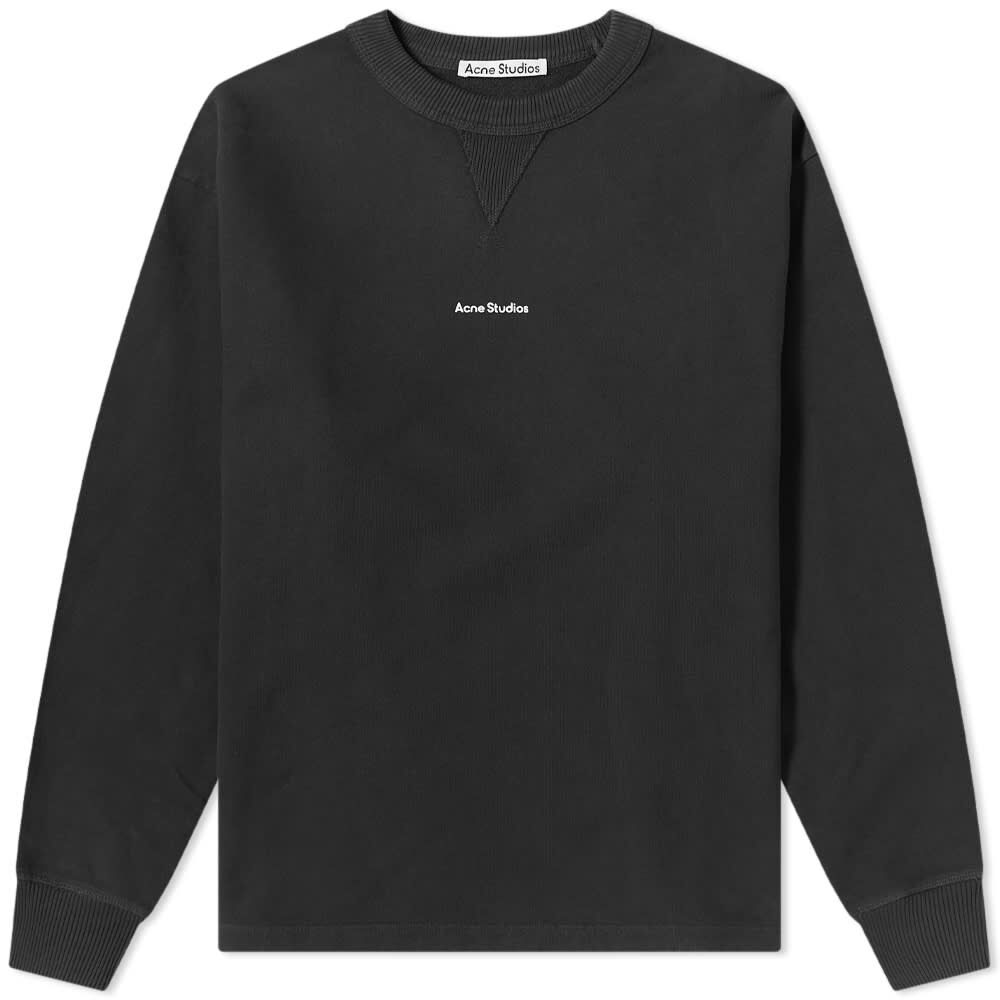 Толстовка Acne Studios Fin Stamp Crew Sweat BI0138-900 | Black фото 1