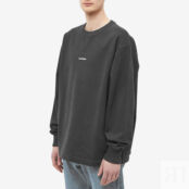 Толстовка Acne Studios Fin Stamp Crew Sweat BI0082-900 | Black фото 3