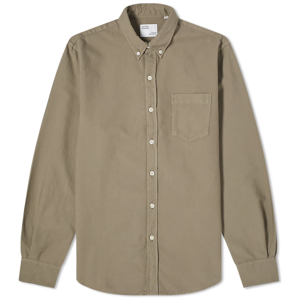 Рубашка Colorful Standard Organic Oxford Shirt CS4002-DOL | Dusty Olive фото 1