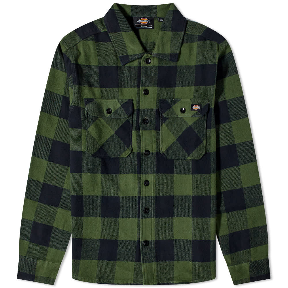 Рубашка Dickies New Sacramento Check Shirt DK0A4XDZPG01 | Pine Green фото 1