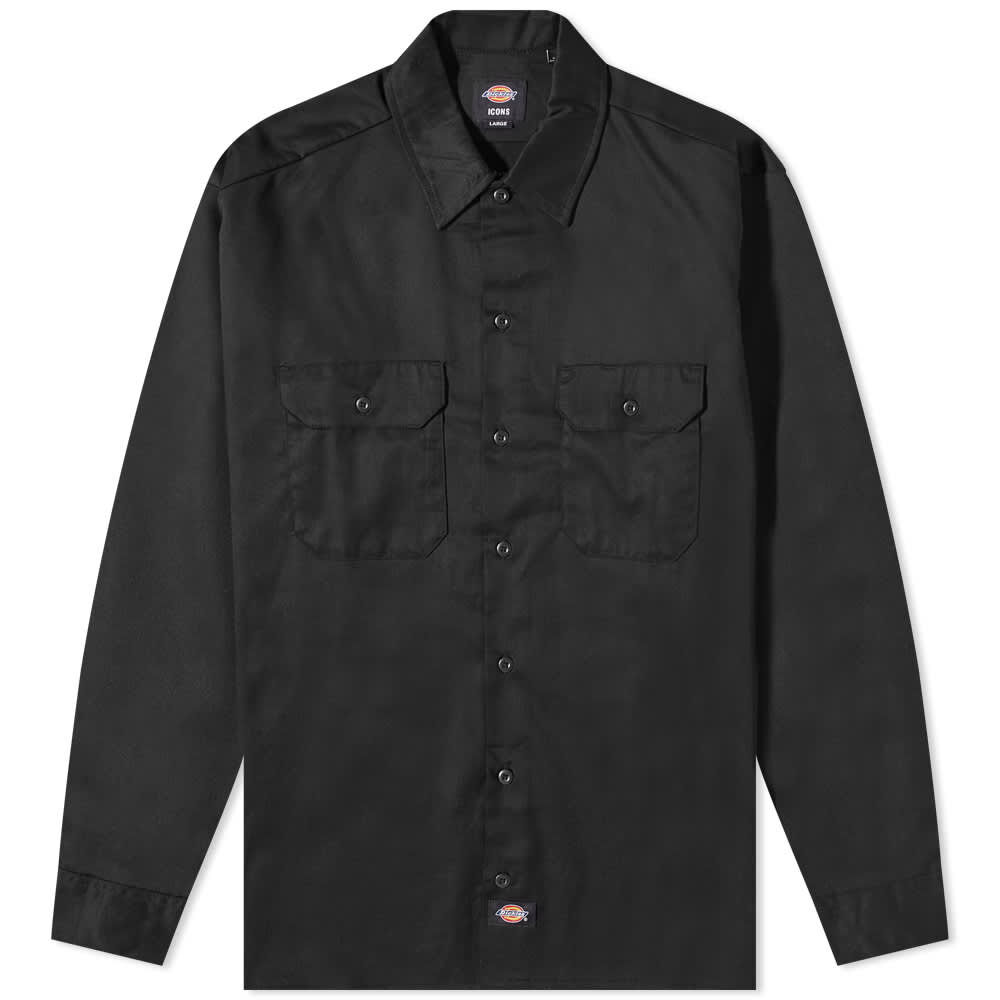 Рубашка Dickies Long Sleeve Work Shirt DK0A4Y26BLK1 | Black фото 1