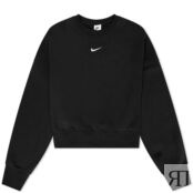 Толстовка Nike Phoenix Fleece Oversized Crew, черный