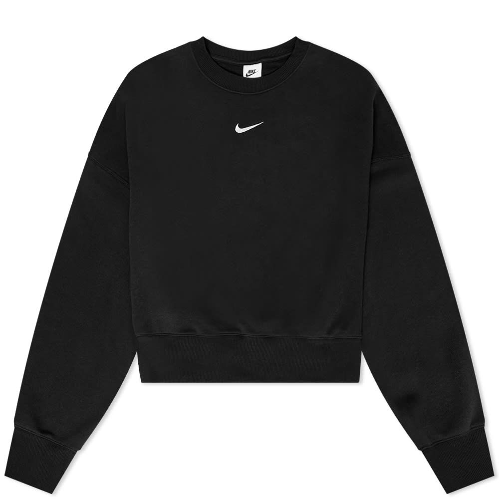 Толстовка Nike Phoenix Fleece Oversized Crew, черный