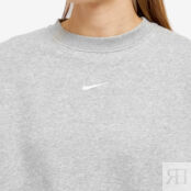Толстовка Nike Phoenix Fleece Oversized Crew, серый