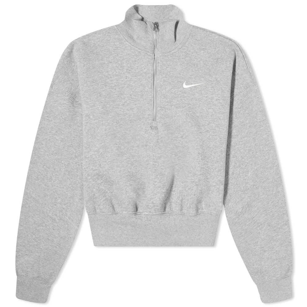 Толстовка Nike Phoenix Fleece Quarter Zip, серый