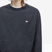 Толстовка Maison Kitsuné Tricolor Fox Patch Clean Sweat FM00322KM0001-P199 | Black фото 2