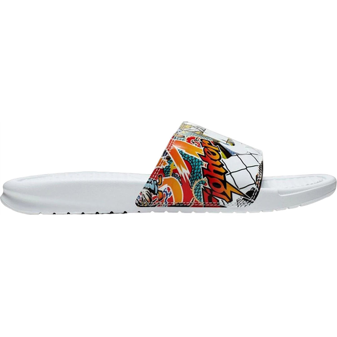 Шлепанцы Nike Wmns Benassi JDI Print, белый/мультиколор CK0731-111 фото 1