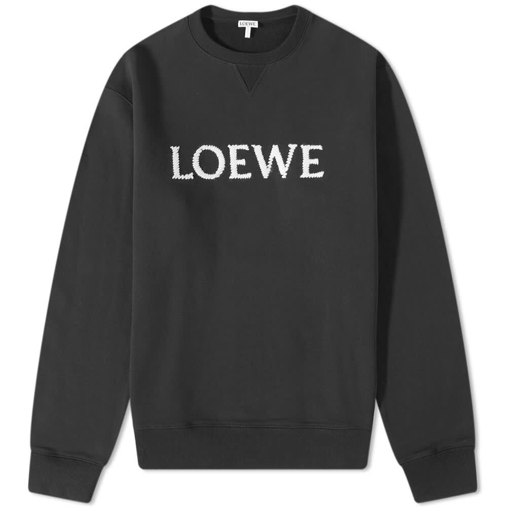 Толстовка Loewe Embroidered Crew Sweat H526Y24J26-1100 | Black фото 1