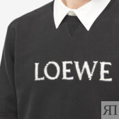 Толстовка Loewe Embroidered Crew Sweat H526Y24J26-1100 | Black фото 2