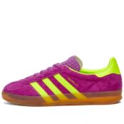 Кроссовки Adidas Gazelle Indoor W, фиолетовый/желтый