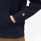 Толстовка Carhartt WIP Hooded Chase Sweat I026384-00H | Dark Navy & Gold фото 2