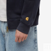 Толстовка Carhartt WIP Hooded Chase Jacket I026385-00HXX | Dark Navy & Gold фото 2