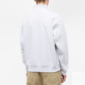 Толстовка Carhartt WIP Half Zip American Script Sweat I027014-482XX | Ash Heather фото 3