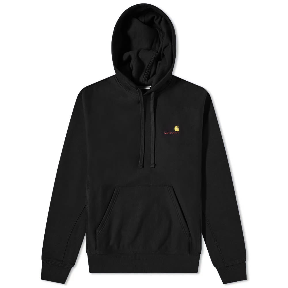 Толстовка Carhartt WIP Hooded American Script Sweat I028279-89XX | Black фото 1