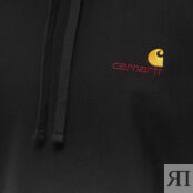 Толстовка Carhartt WIP Hooded American Script Sweat I028279-89XX | Black фото 4