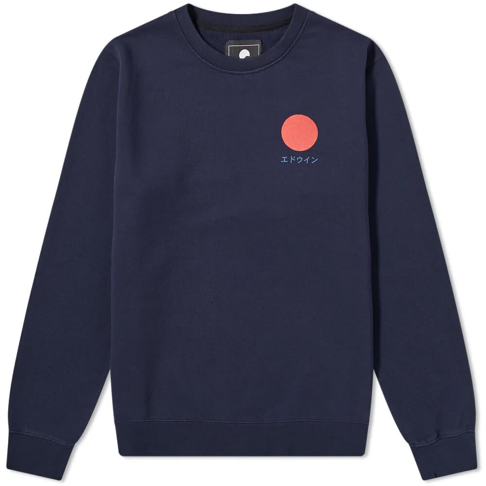 Толстовка Edwin Japanese Sun Crew Sweat I028969-NYB67 | Navy Blazer фото 1