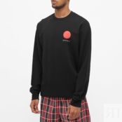 Толстовка Edwin Japanese Sun Crew Sweat I028969-8967 | Black фото 4