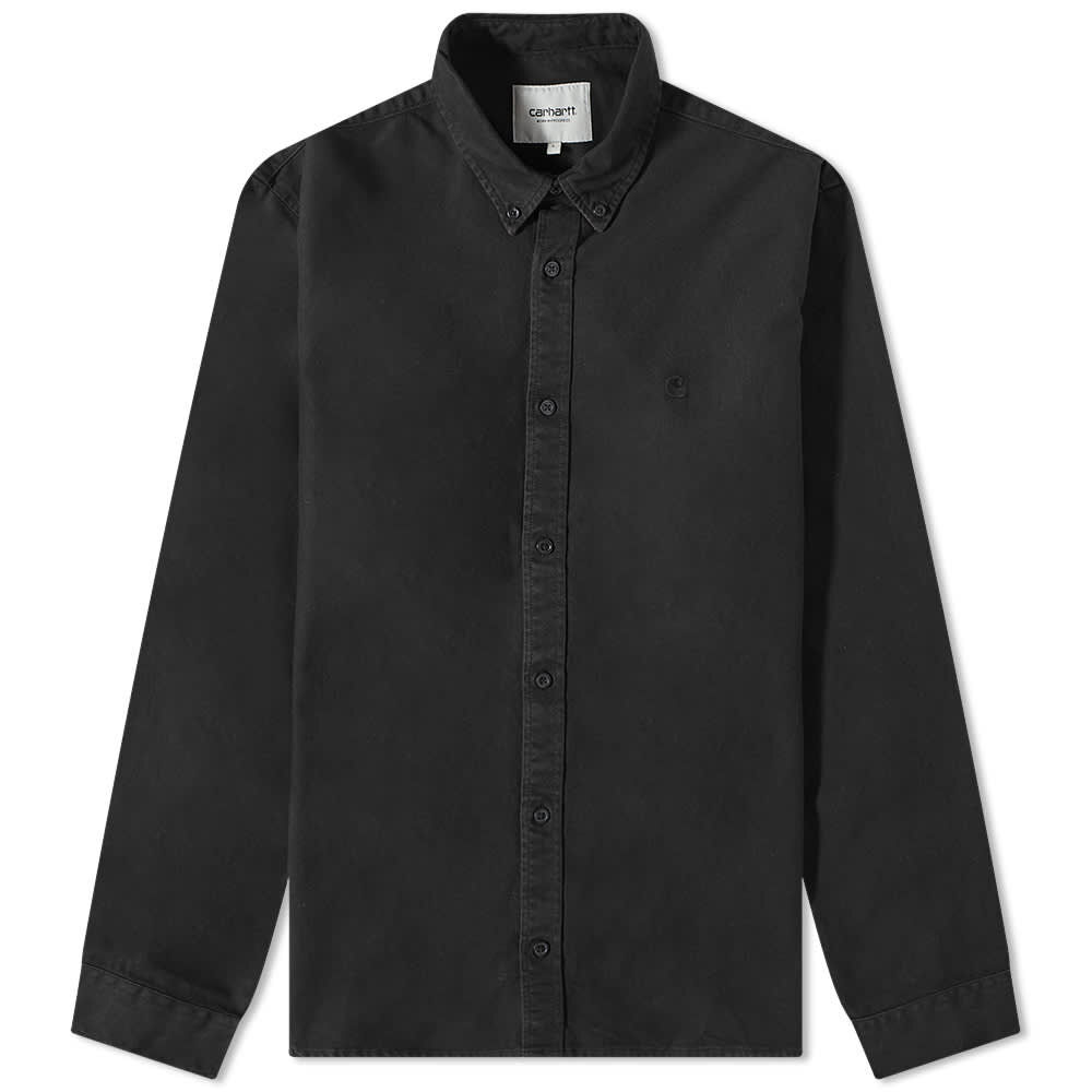 Рубашка Carhartt WIP Bolton Shirt I030238-89GD | Black фото 1