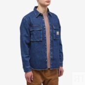 Рубашка Carhartt WIP Weldon Denim Shirt I031928-8906 | Black Stone Washed фото 3