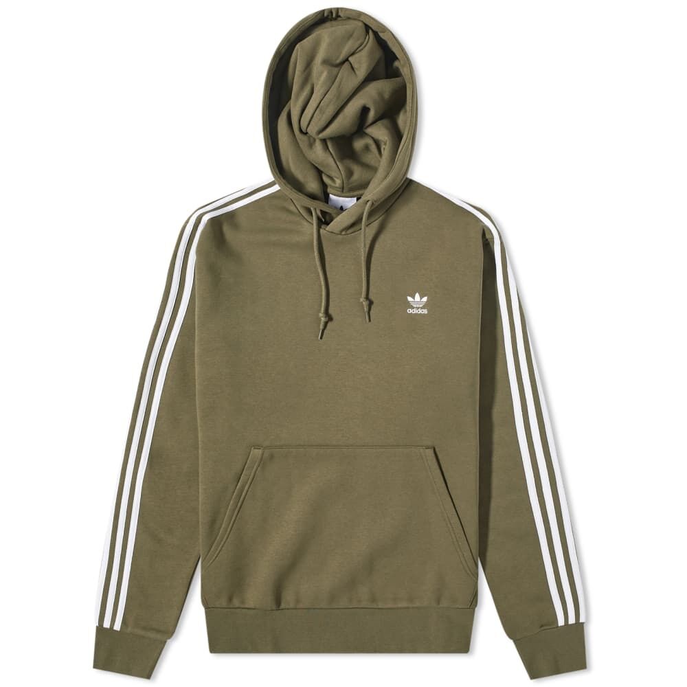 Толстовка Adidas 3-Stripes Hoody IB1415 | Olive Strata фото 1