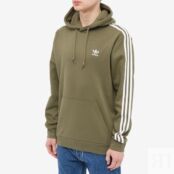 Толстовка Adidas 3-Stripes Hoody IB1415 | Olive Strata фото 3