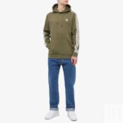 Толстовка Adidas 3-Stripes Hoody IB1415 | Olive Strata фото 5