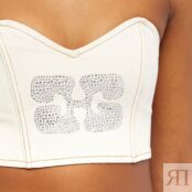 Футболка GANNI Sparkle Denim Top J1204-115 | Vanilla Ice фото 4