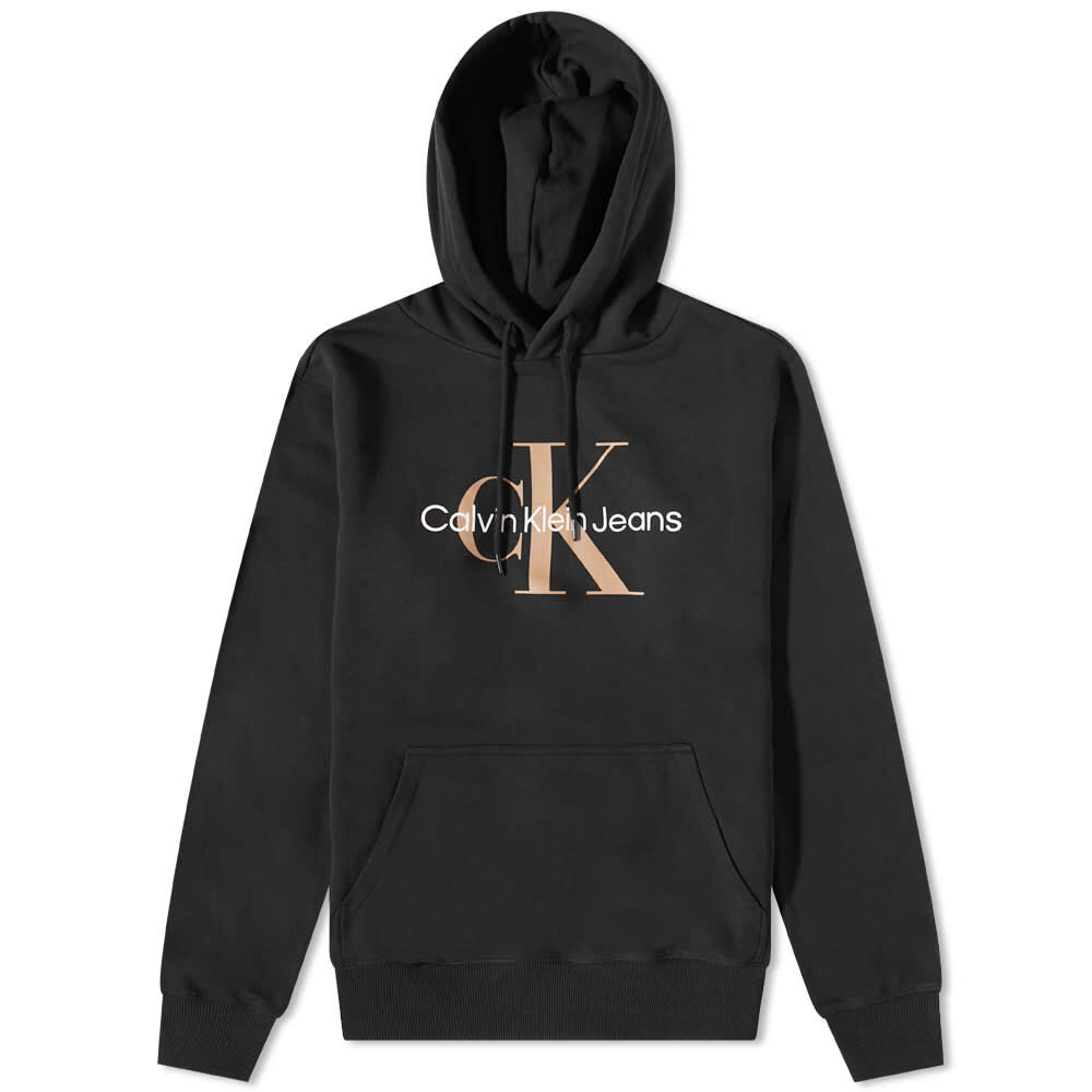 Толстовка Calvin Klein Monologo Hoody J30J3208050GP | Black And Camel фото 1