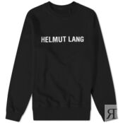 Толстовка Helmut Lang Core Logo Crew Sweat L09HM522-001 | Black фото 5