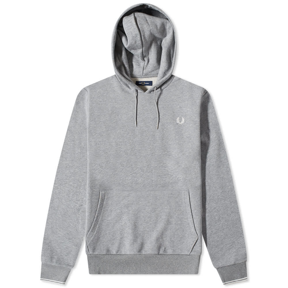 Толстовка Fred Perry Small Logo Popover Hoody M2643-R49 | Steel Marl фото 1