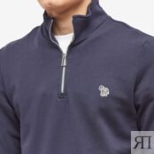 Толстовка Paul Smith Zebra Half Zip Sweat M2R-168T-KZEBRA-49 | Blue фото 2