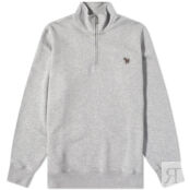 Толстовка Paul Smith Zebra Half Zip Sweat M2R-168T-KZEBRA-72 | Grey фото 1