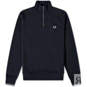 Толстовка Fred Perry Quarter Zip Sweat M3574-608 | Navy фото 2