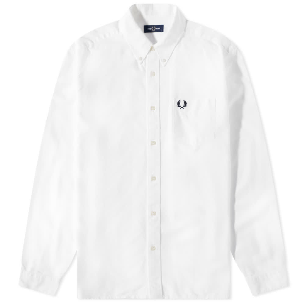 Рубашка Fred Perry Oxford Shirt M5516-100 | White фото 1