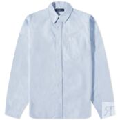 Рубашка Fred Perry Oxford Shirt M5516-146 | Light Smoke фото 1