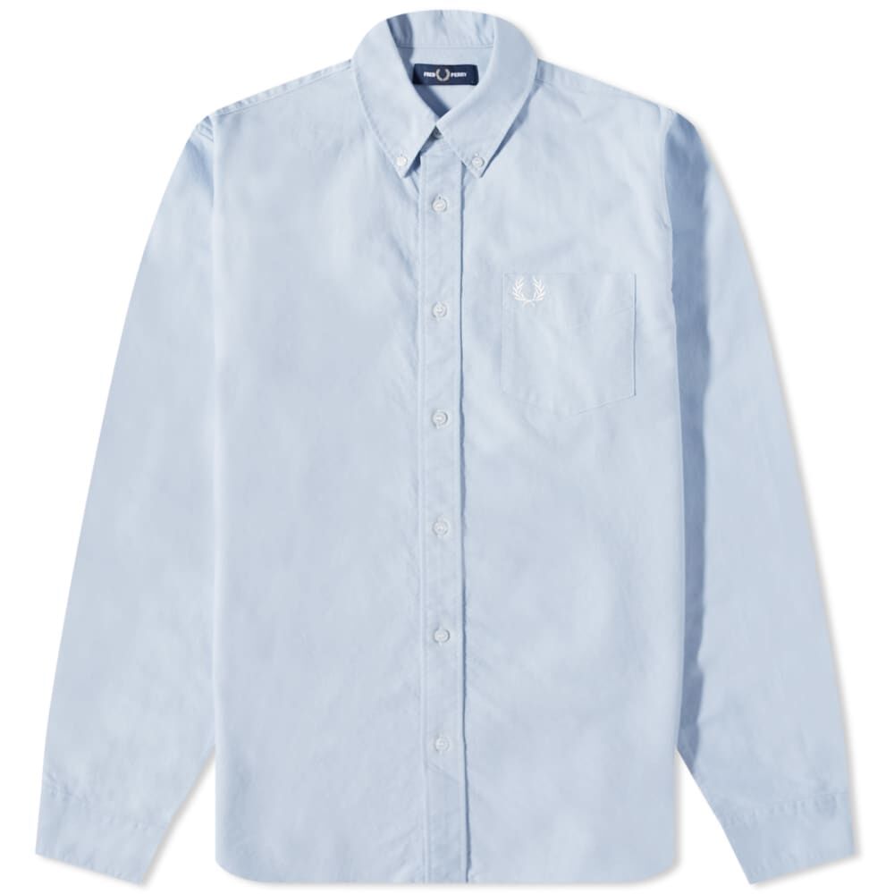 Рубашка Fred Perry Oxford Shirt M5516-146 | Light Smoke фото 1