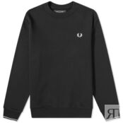 Толстовка Fred Perry Crew Sweat M7535-184 | Black фото 1