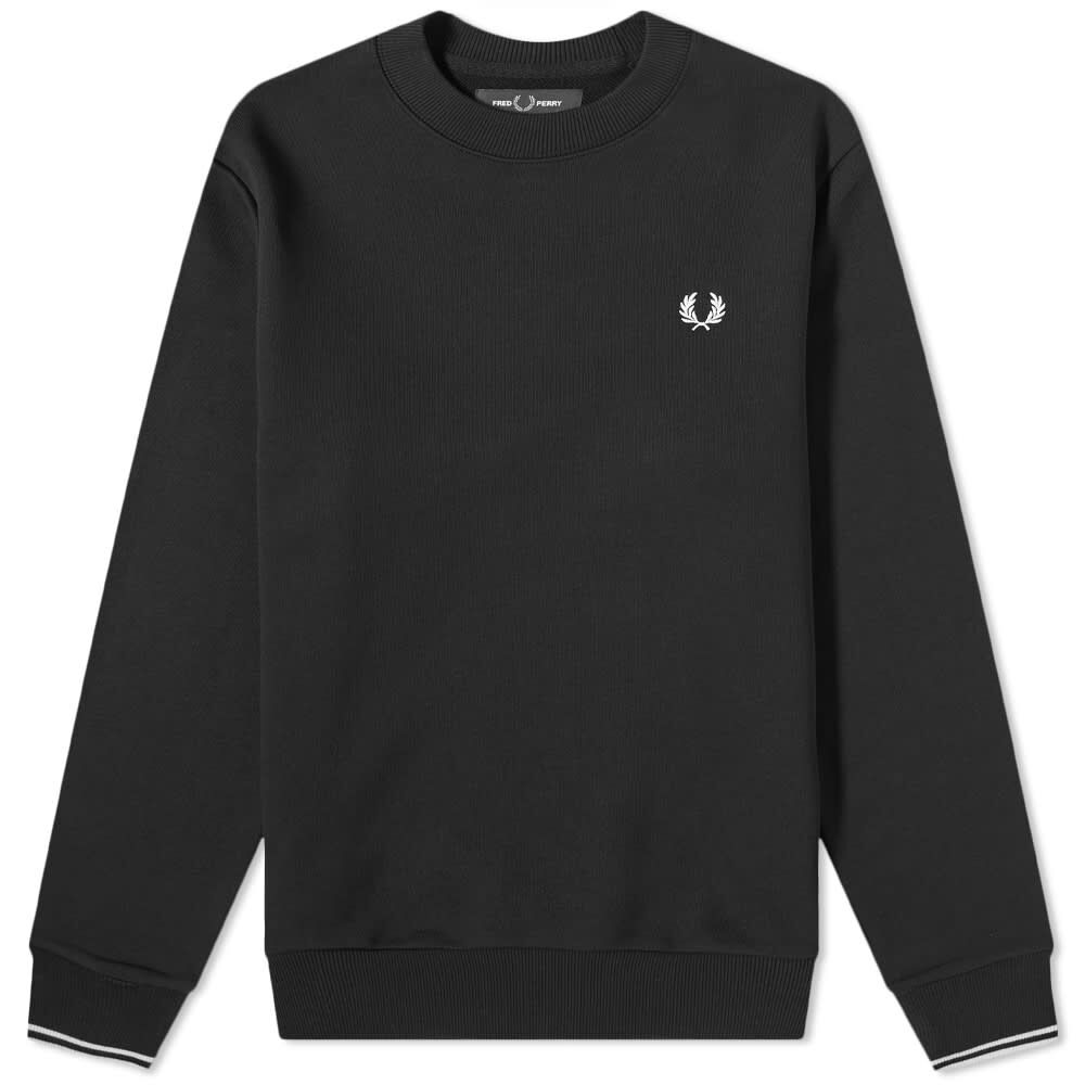 Толстовка Fred Perry Crew Sweat M7535-184 | Black фото 1