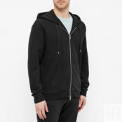 Толстовка Sunspel Loopback Zip Hoody MHOD1517-BKAA | Black фото 4