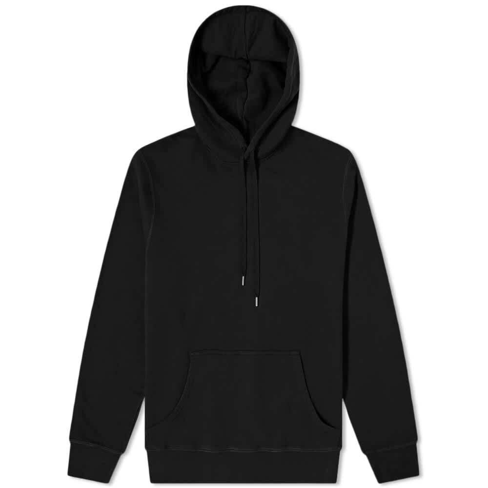 Толстовка Sunspel Loopback Overhead Hoody MHOD1525-BKAA | Black фото 1