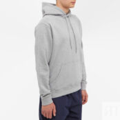 Толстовка Sunspel Loopback Overhead Hoody MHOD1525-GYAA | Grey Melange фото 2