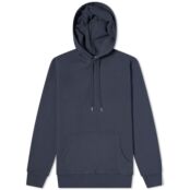 Толстовка Sunspel Loopback Overhead Hoody MHOD1525-BUAA | Navy фото 5