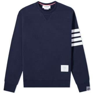 Толстовка Thom Browne Engineered Stripe Crew Sweat