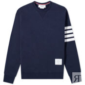 Толстовка Thom Browne Engineered Stripe Crew Sweat MJT021H-00535-461 | Navy фото 1