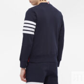 Толстовка Thom Browne Engineered Stripe Crew Sweat MJT021H-00535-461 | Navy фото 5