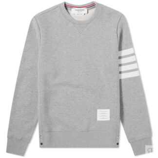 Толстовка Thom Browne Engineered Stripe Crew Sweat