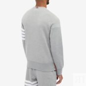 Толстовка Thom Browne Engineered Stripe Crew Sweat MJT021H-00535-068 | Light Grey фото 5