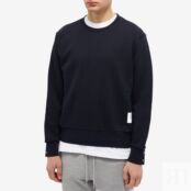 Толстовка Thom Browne Grosgrain Loopback Crew Sweat MJT085A-03377-415 | Navy фото 3