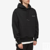 Толстовка MKI Embroidered Embassy Logo Hoody MKI-EMBHDY-BK | Black фото 3